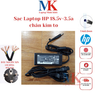 Sạc Laptop HP 18.5V-3.5A (65w) chân kim I CHÍNH HÃNG