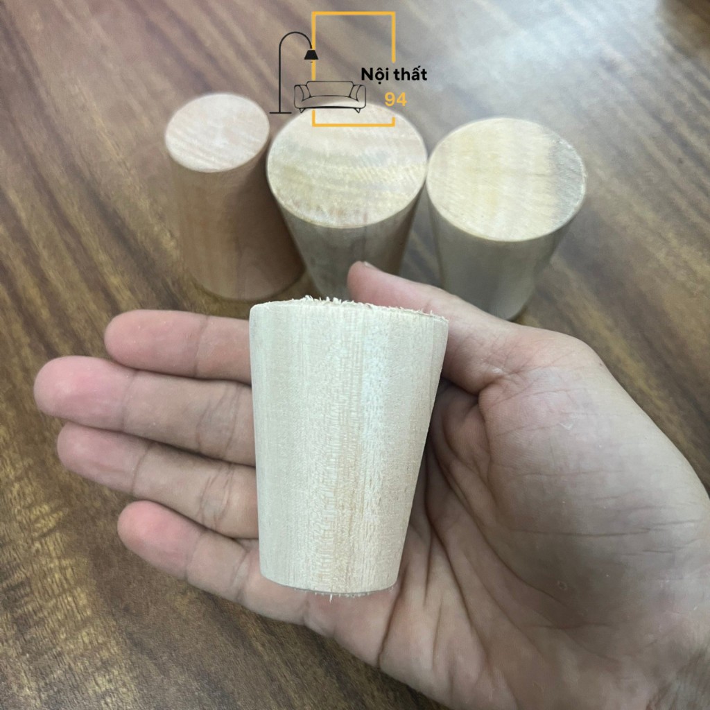 Chân gỗ cao su tự nhiên phụ kiện nội thất gỗ và decor nhà cửa - CHÂN GỖ
