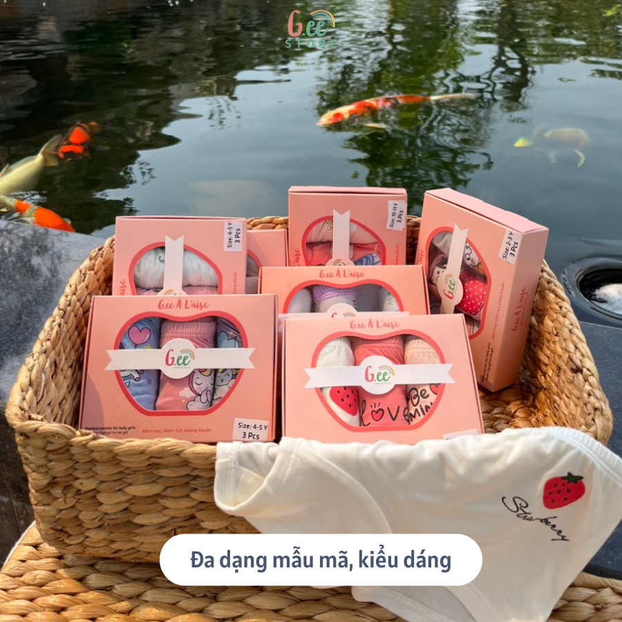 Chip tam giác vải sợi tre cho BÉ & MẸ vô cùng mềm mát, mặc nhẹ như không set 3 cái