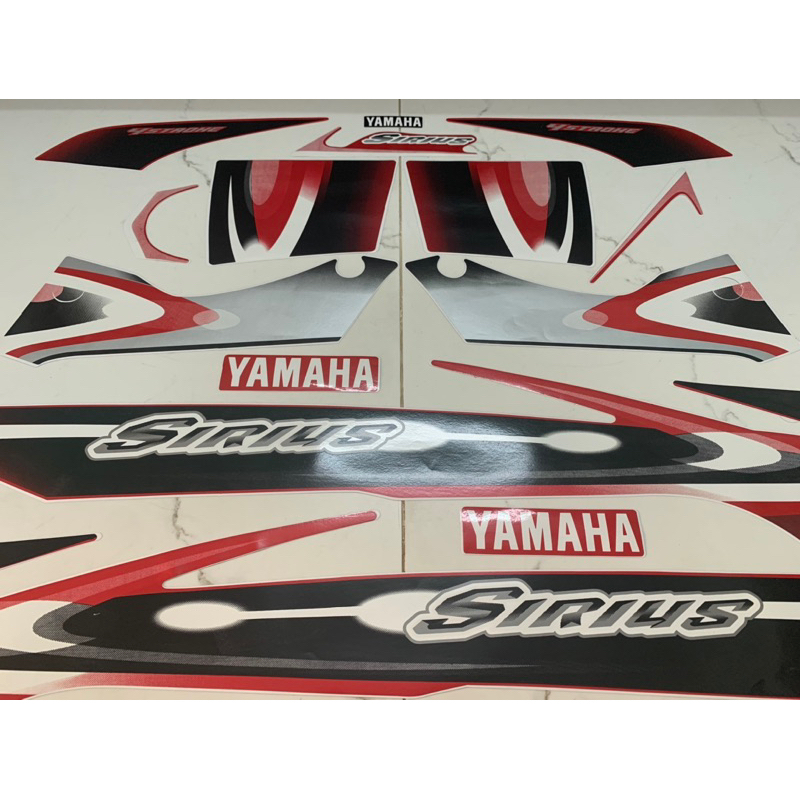 Bộ tem Sirius đời đầu 2006 màu đỏ hàng nhập Thái Lan chất lượng cao dành trang trí riêng cho dòng xe