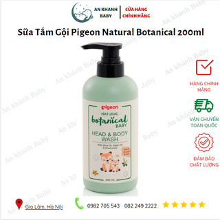 Sữa tắm gội pigeon natural botanical 200ml date 8/2025