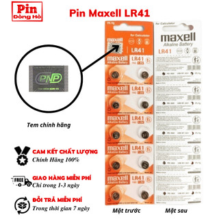 Pin maxell lr41 a76 1.5v chính hãng - pin tròn nút áo maxell lr41