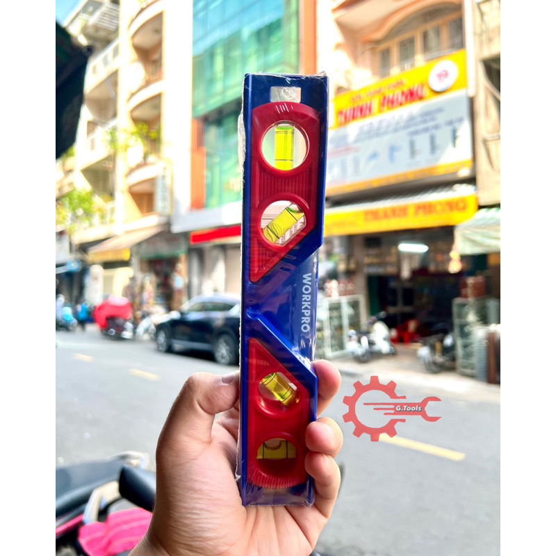 Thước thủy mini 9"  bằng nhựa Workpro WP262028