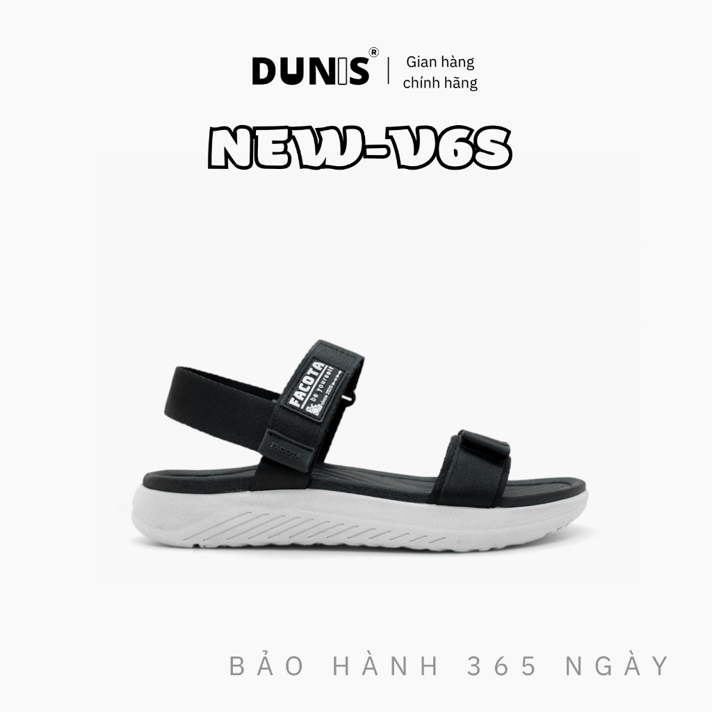 FACOTA │Giày Sandal Unisex thể thao Facota V6S SP02 - ĐEN TRẮNG