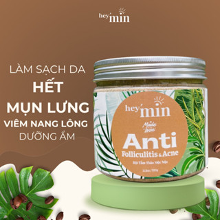 Bột tắm thảo mộc Mịn giảm mụn lưng và viêm nang lông hũ 320g, giúp da mịn màng, loại bỏ da khô sần, thô ráp handmade