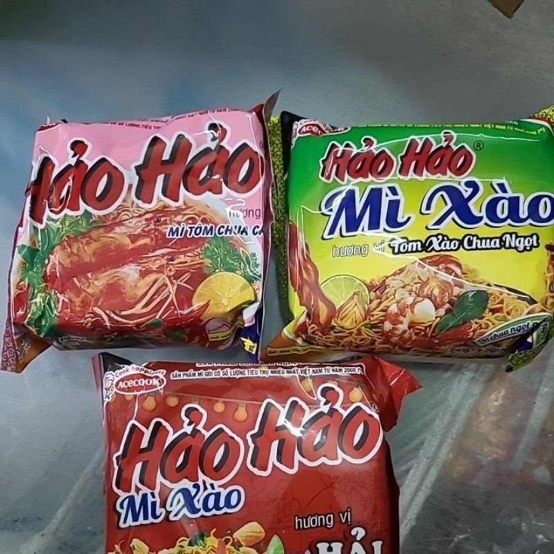 Combo 5 gói Mì tôm Hảo hảo chua cay, xào khô 75g