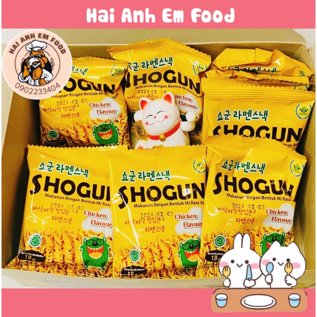 Mì Tôm Trẻ Em Ăn Liền Hàn Quốc SHOGUN Vị Gà SIÊU HOT, Đồ Ăn Vặt