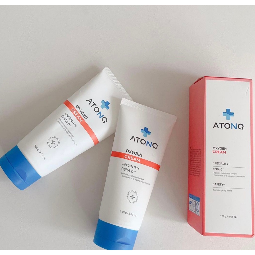 Kem dưỡng ẩm chuyên biệt cho bé viêm da cơ địa, chàm sữa Atono2 Oxygen Cream hữu cơ 160g  Made in Korea