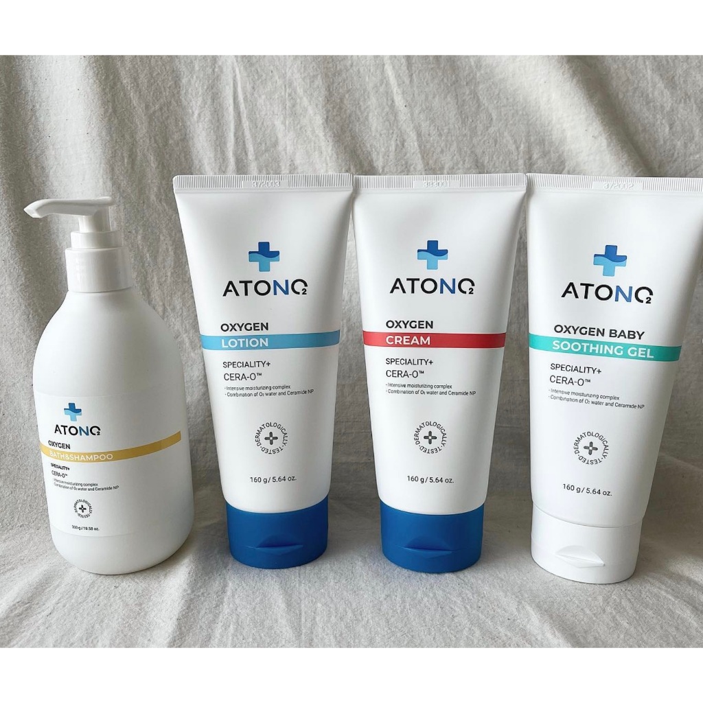 Kem dưỡng ẩm chuyên biệt cho bé viêm da cơ địa, chàm sữa Atono2 Oxygen Cream hữu cơ 160g  Made in Korea
