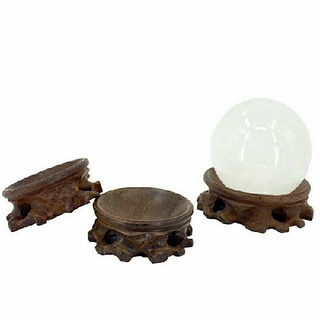 Đế gỗ gụ ngang 9cm để quả cầu phong thuỷ hay tượng trang trí