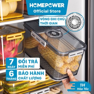 Hộp Nhựa Đựng Thực Phẩm Cao Cấp Homepower - Khay Lót Đáy Tách Nước