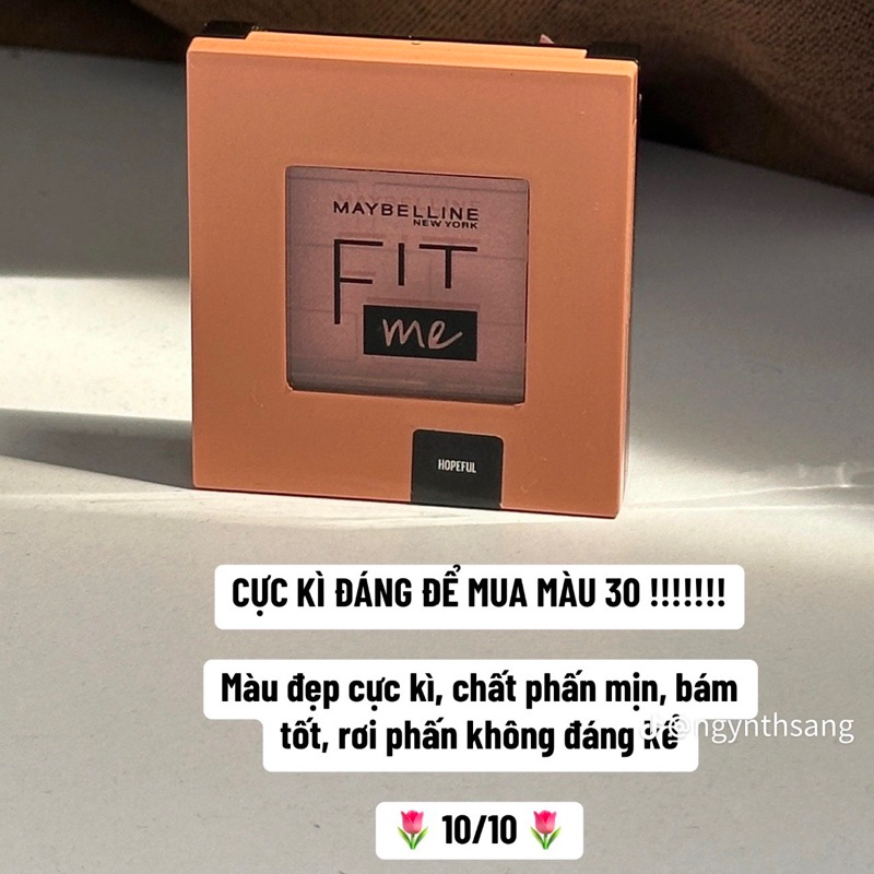 Phấn má hồng mịn lì chuẩn màu Fit Me Blush Maybelline 4.5g
