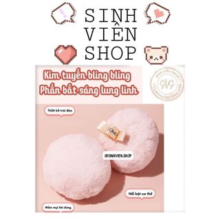 Bông phấn bắt sáng kim tuyến Gecomo Bling Highlight Body Puff