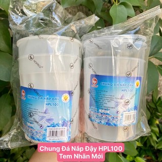 Chung làm đá Nắp Đậy HPL100 –  2 Chung đá nắp đậy làm đá an toàn, tiện lợi, cao cấp
