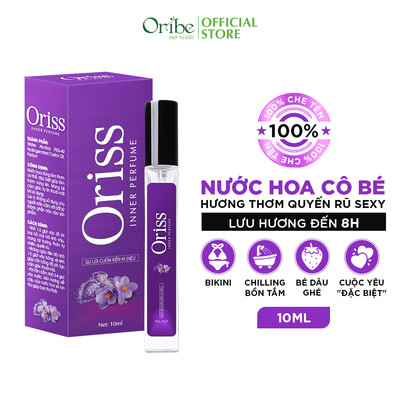 Nước hoa vùng kín nữ Oriss chiết xuất tía tô ngừa khuẩn hương thơm quyến rũ lưu hương 24h 10ml
