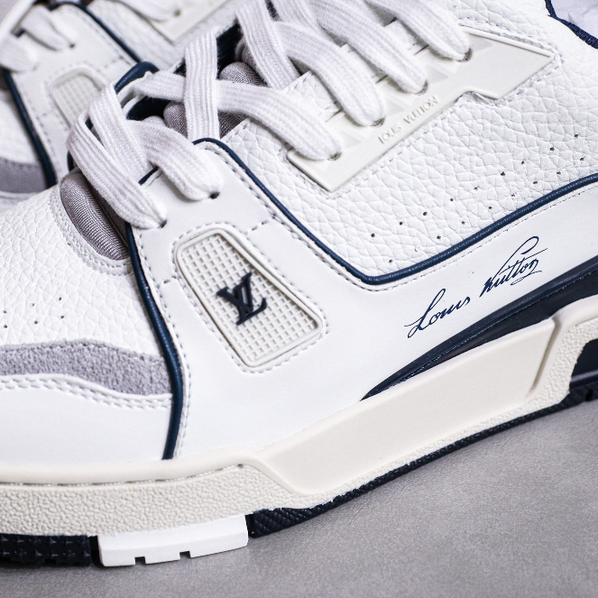 Giày LV Trainer 54 Xanh Than Navy, giầy sneaker nam nữ louis vuitton 54 hàng cao cấp phong cách 2023