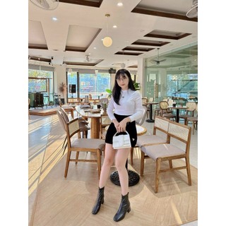 Bốt thấp da lì gót cao 5p ( mã boot A66 )