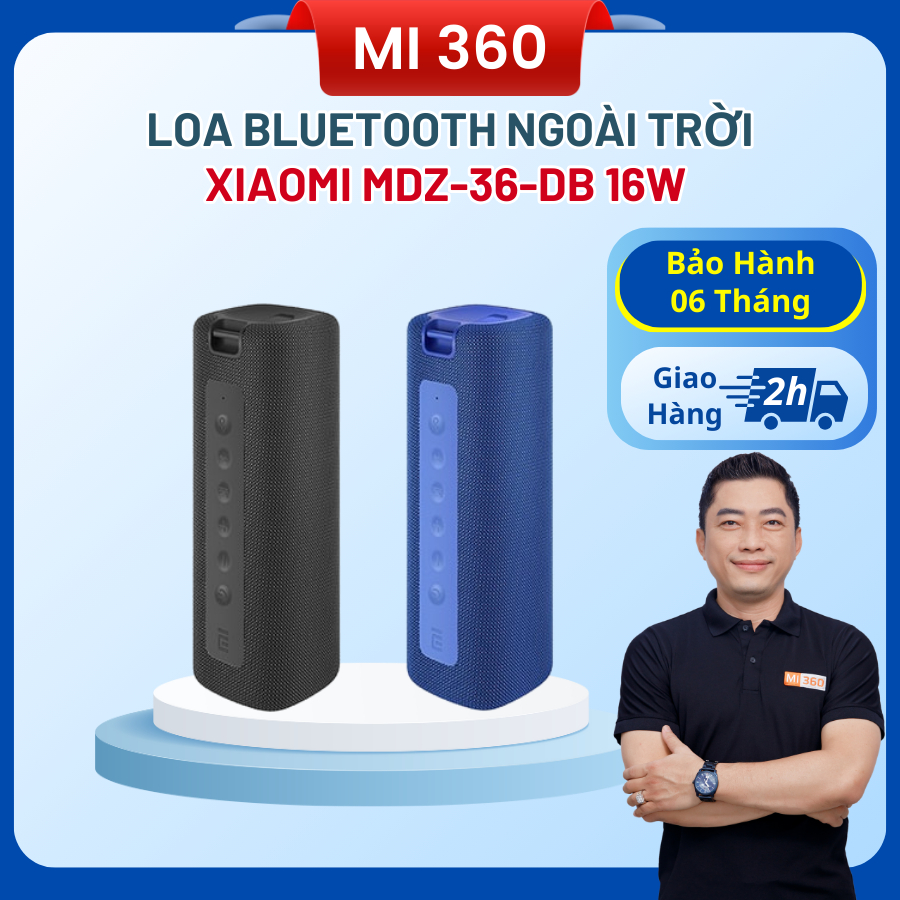 Loa Bluetooth Outdoor Xiaomi Portable Speaker 16W MDZ-36-DB - Hàng Chính Hãng - BH 6 Tháng