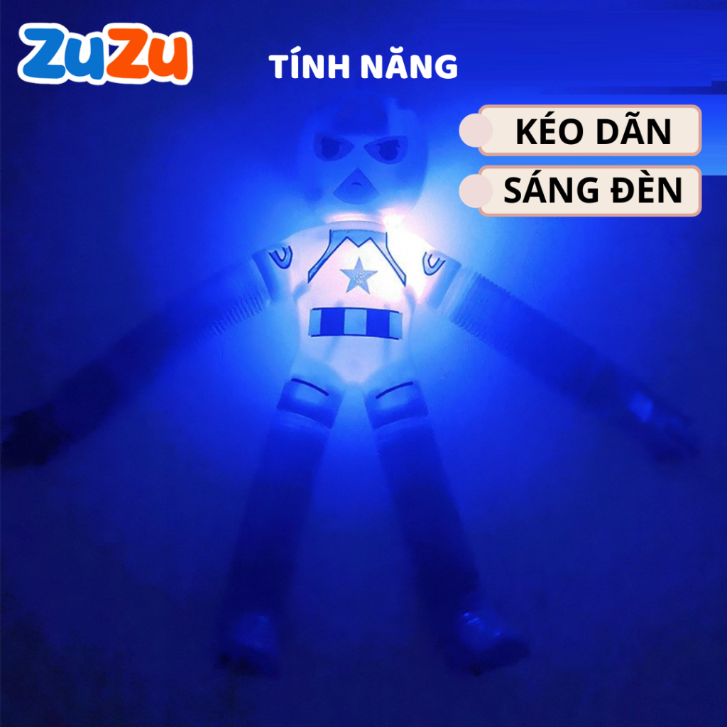 Siêu Nhân Lò Xo Co Dãn Có Đèn Phát Sáng Cho Bé, Đồ Chơi Trẻ Em Siêu Nhân Người Nhện Kéo Dài Spiderman