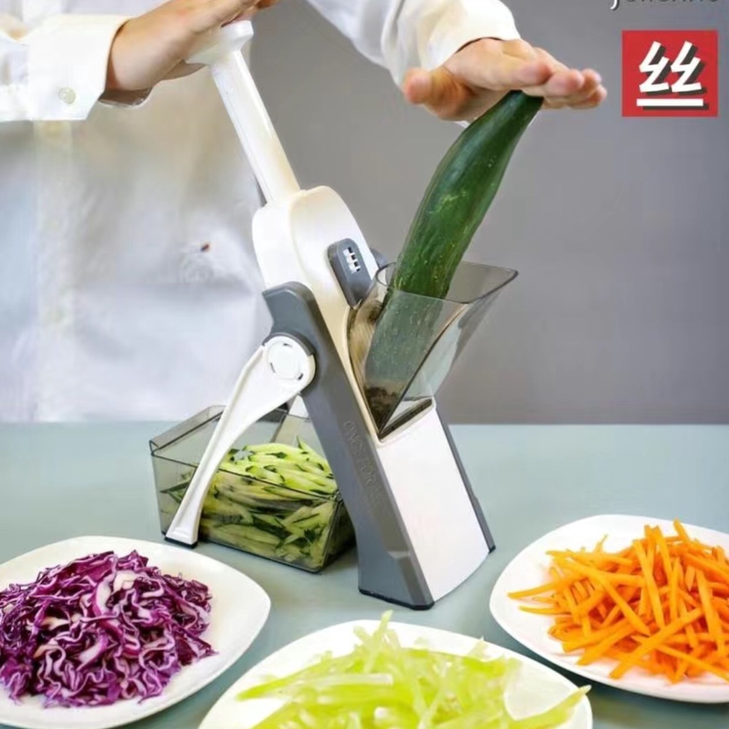 Máy Bào Nạo Cắt Lát Rau Củ Quả, Thịt Đông Lạnh Đa Năng, Siêu Sắc - Dụng Cụ Thái Sợi Rau Củ Từ Nhựa ABS Và Thép Không Gỉ