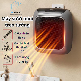  Máy Sưởi Mini XIAOMI Treo Tường Tiết Kiệm Diện Tích Làm Nóng Nhanh Chóng Công Suất 900W Dùng Cho Gia Đình Bismart 