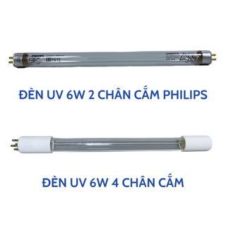 Bóng đèn uv 6w 2 chân cắm và 4 chân cắm - diệt khuẩn cho máy lọc nước ro