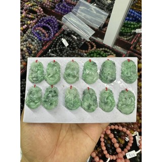 Mặt dây chuyền size nhỏ 12 con giáp đá ngọc phỉ thúy