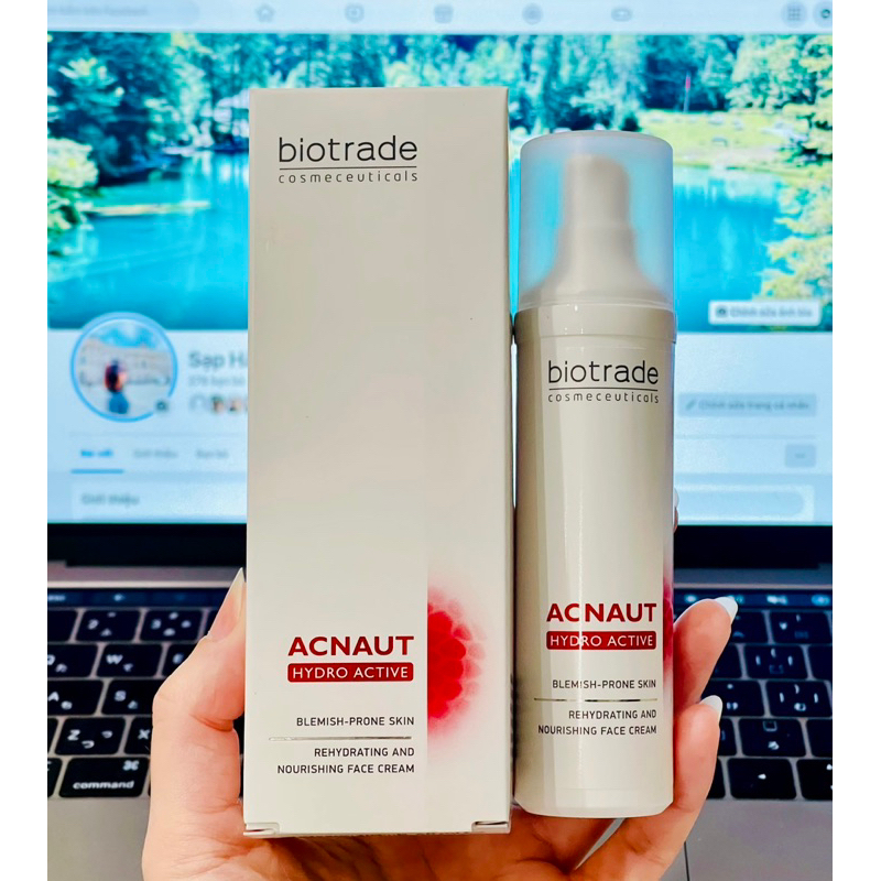 Kem dưỡng ẩm dành cho da dầu mụn Biotrade Acnaut Hydro Active Face Cream