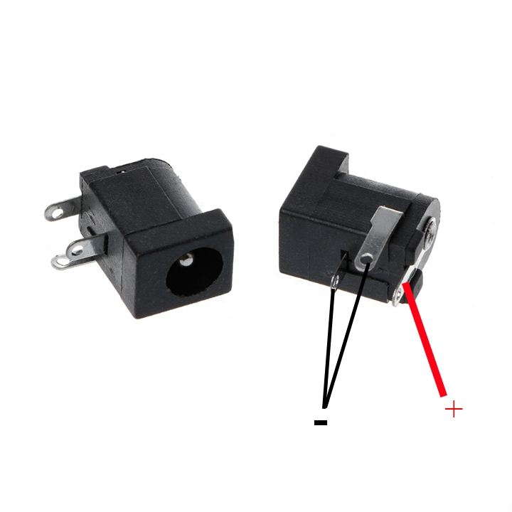 Jack Nguồn DC Cái 5.5x2.1mm và 3.5x1.3mm