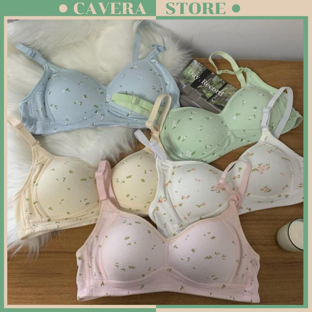 Áo ngực nữ sinh không gọng mút mỏng, Áo lót nữ cotton thông thoáng, thoải mái CAVERA  A.343