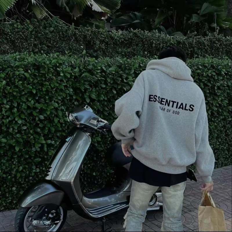 [5 Màu]Áo hoodie Essentials In Nổi Nam Nữ Tchipz Form Rộng Chất Vải Nỉ Bông Cao Cấp Full Tag Mac | BigBuy360 - bigbuy360.vn