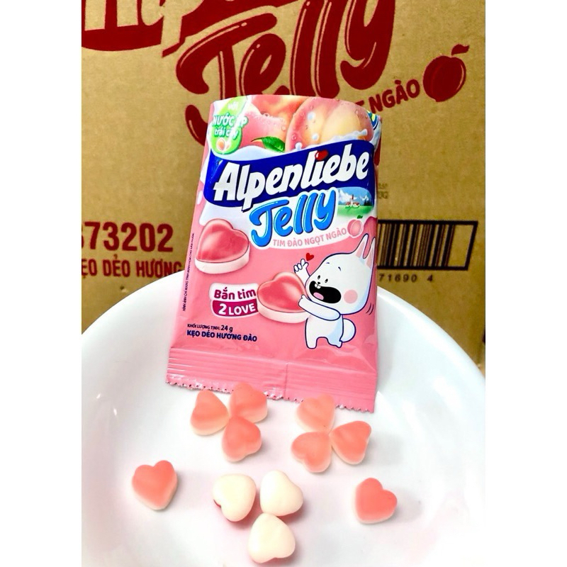 Kẹo dẻo nhân trái cây 24g Alpenliebe Jelly Biển xanh long lanh - Hương Đào