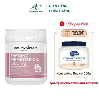 Tinh dầu hoa anh thảo Healthy Care Evening Primrose Oil 1000mg 200 viên của Úc