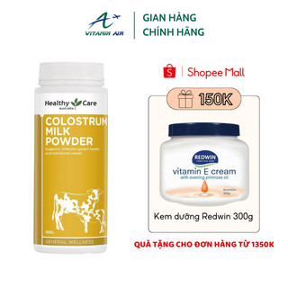 Sữa bò non Healthy Care Colostrum Milk Powder 300g của Úc hỗ trợ phát triển cho bé