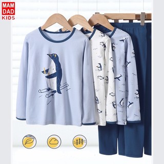 Bộ thun cotton bé trai MamDadKids cho bé từ 4-12 tuổi - MD3347
