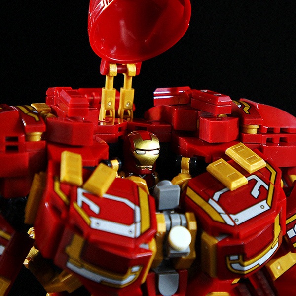 Đồ Chơi Lắp Ráp Kiểu Lego HulkBuster IRON Man Và Găng Tay Vô Cực Super Heros Mecha LY76066 Với 2000+ Mảnh Ghép
