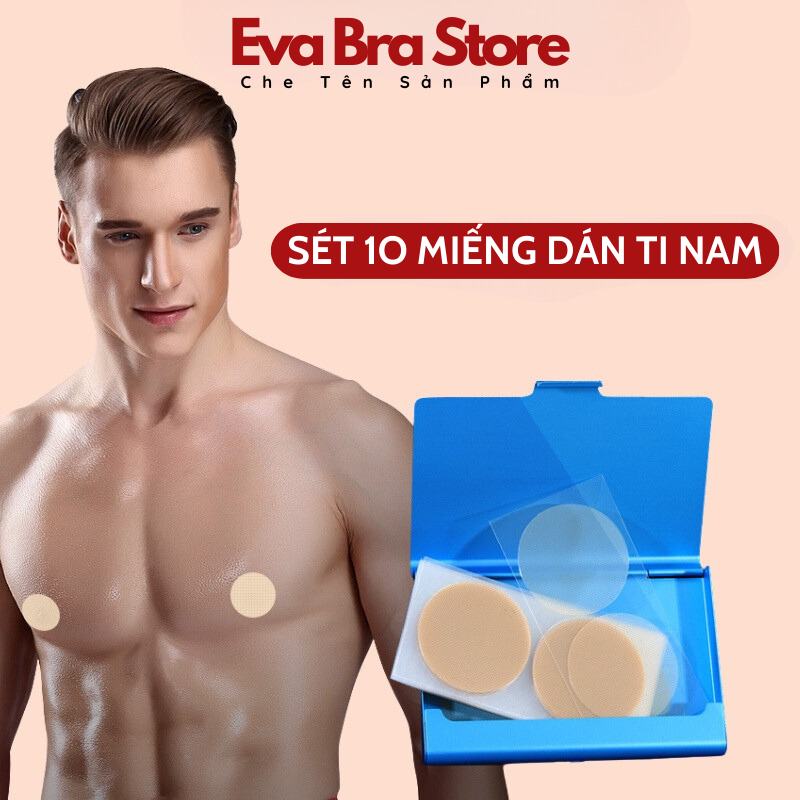 Set 10 miếng dán che ti ngực dành cho nam giới Eva Bra 1.7