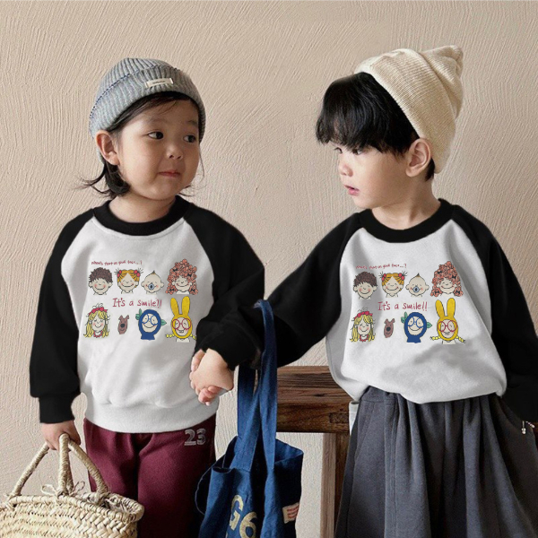 TE476 -Áo sweater gia đình hoạ tiết hoạt hình phối màu siêu đẹp chất nỉ ép 2 da dày dặn mềm mịn