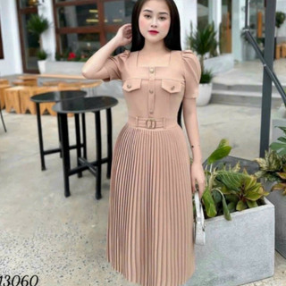Đầm Xòe Nữ Xếp Ly Dễ Thương XRT061