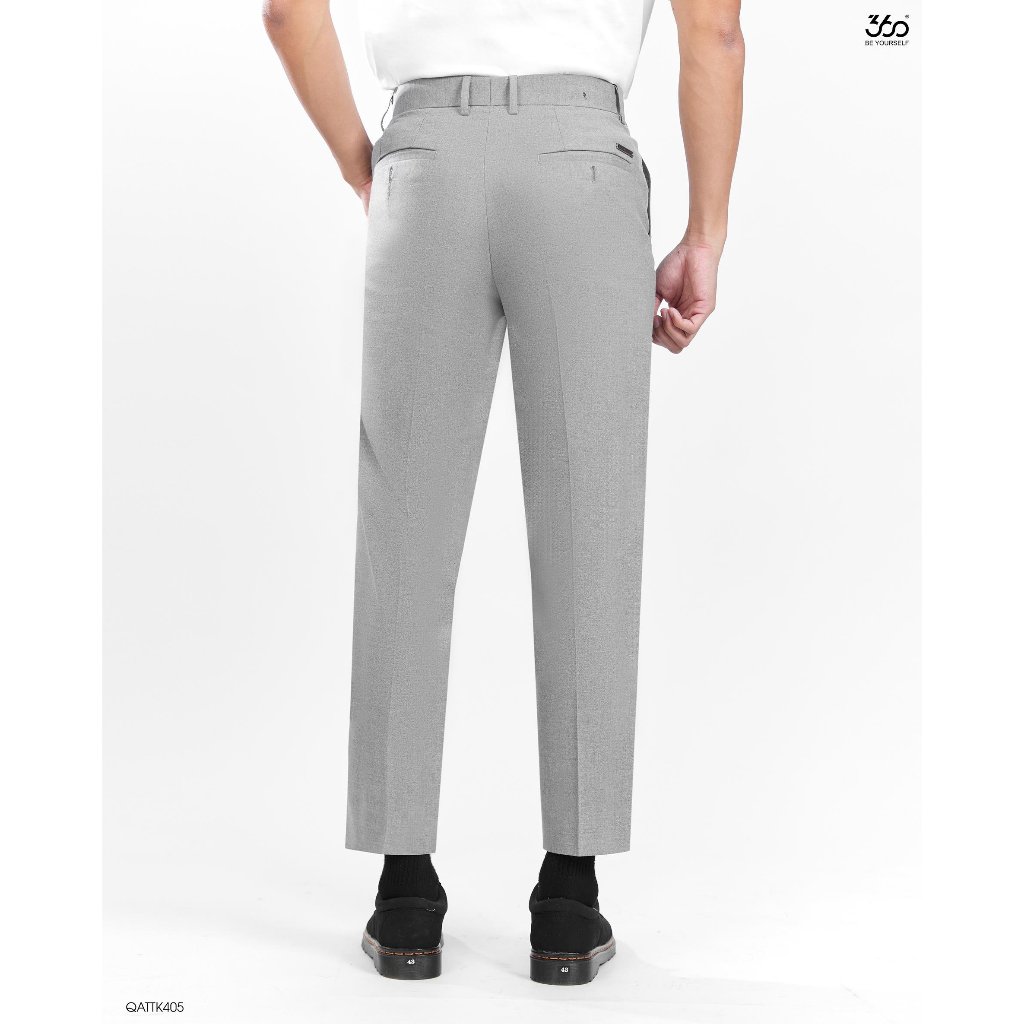 Quần âu nam form Tapered trẻ trung thương hiệu 360 Boutique chất liệu tuytsi cao cấp - QATTK405