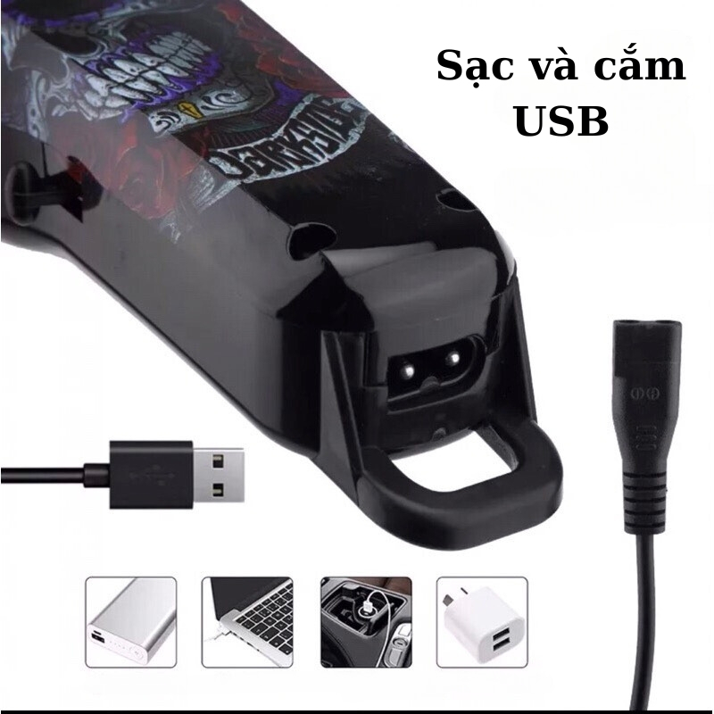 Tông Đơ, Tăng Đơ Cắt Tóc Có Dây Kemei KM-735, Salon, Máy Hớt Tóc Gia Đình, Trẻ Em, Chuyên Nghiệp Bảo Hành 5 Năm