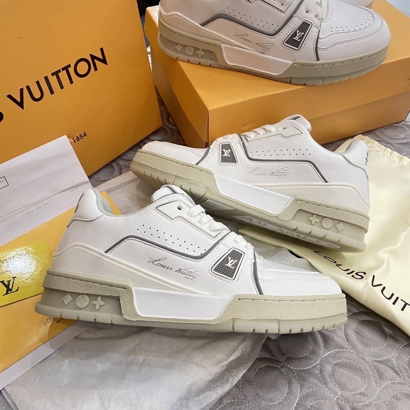 Giày LV Trainer 54 trắng, giầy thể thao sneaker louis vuitton 54 white da cao cấp phong cách trẻ trung FullBoxBill
