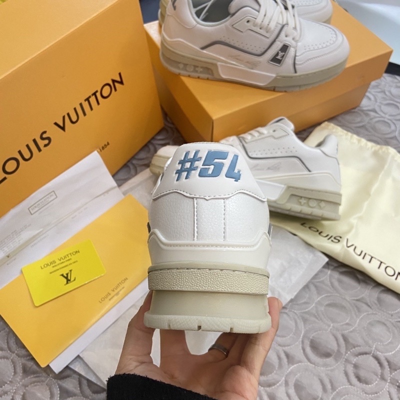 Giày LV Trainer 54 trắng, giầy thể thao sneaker louis vuitton 54 white da cao cấp phong cách trẻ trung FullBoxBill