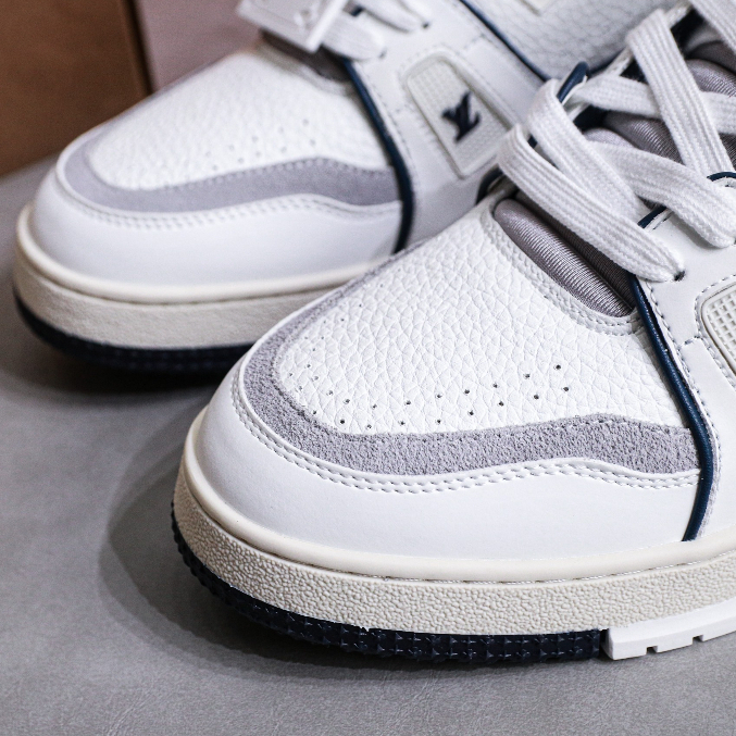 Giày LV Trainer 54 Xanh Than Navy, giầy sneaker nam nữ louis vuitton 54 hàng cao cấp phong cách trẻ trung mới về 2023