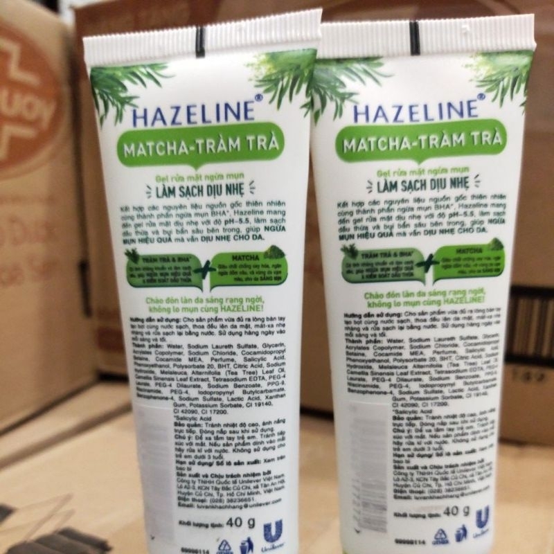 Sữa rửa mặt hazeline 40g