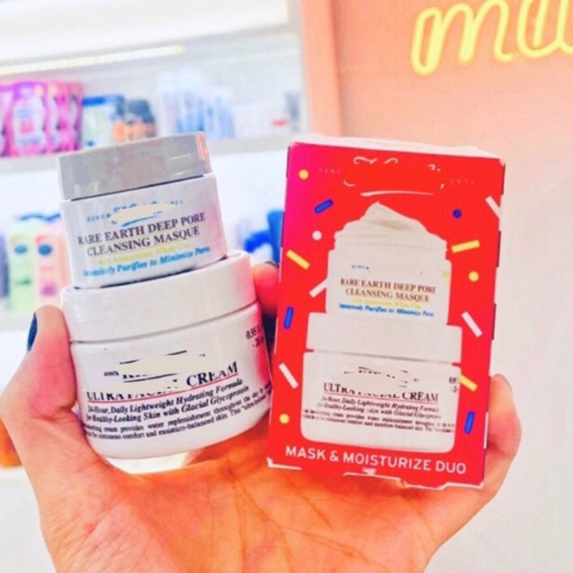 set k.i.e.h.l.s mini hàng săn sale sephora nạ đất sét 14g và kem dưỡng ẩm ngày 28g