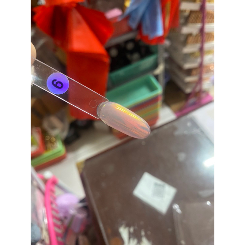 Tráng Gương Màu Hồng Cam-Nail