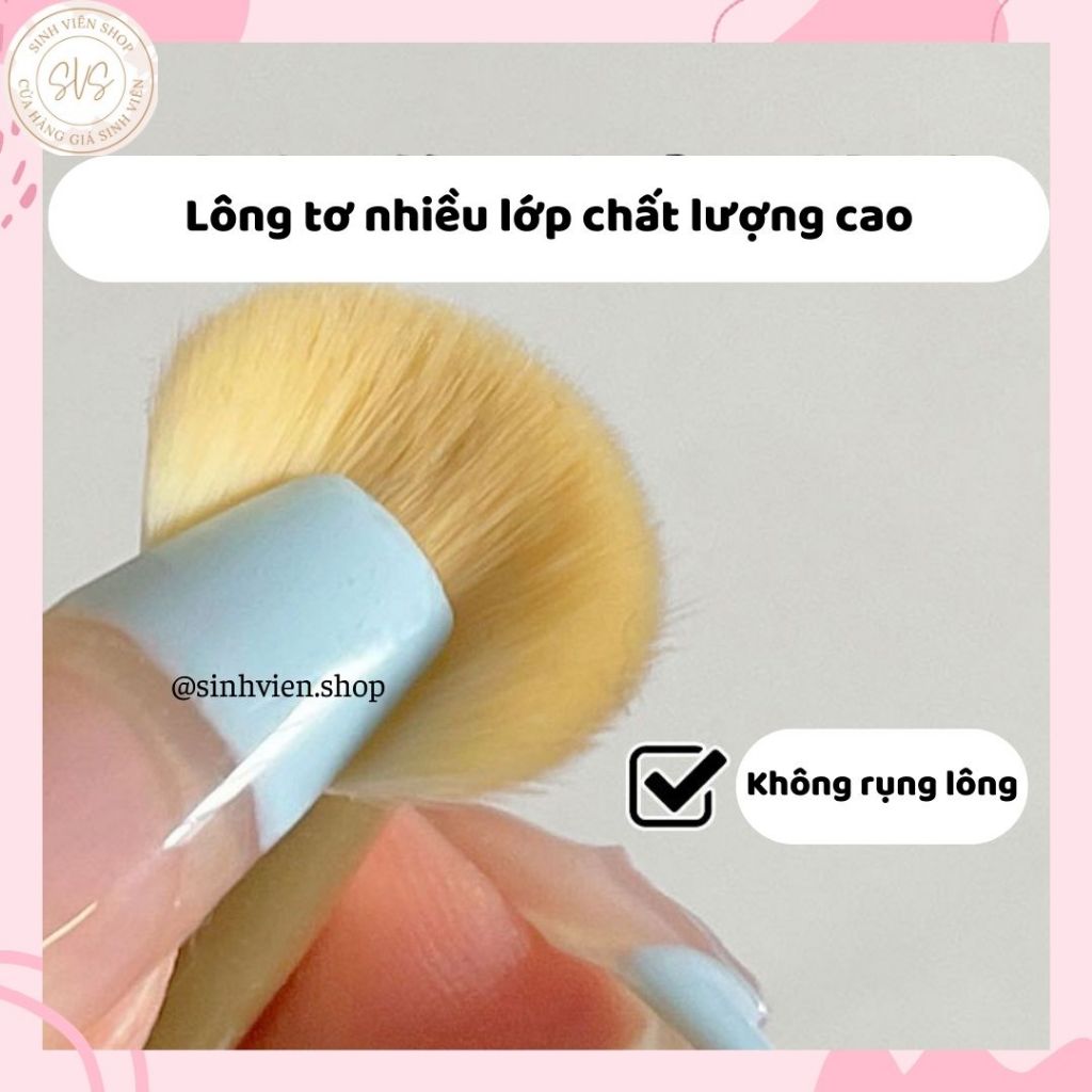 Cọ môi tán son và viền môi Gecomo G1101 G1102 phiên bản xanh lá