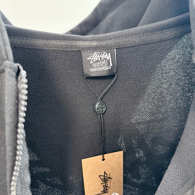 ⚡️ - Áo Hoodie Stussy World Tour Black/Grey Zip Hoodie , Áo hoodie Stussy unisex