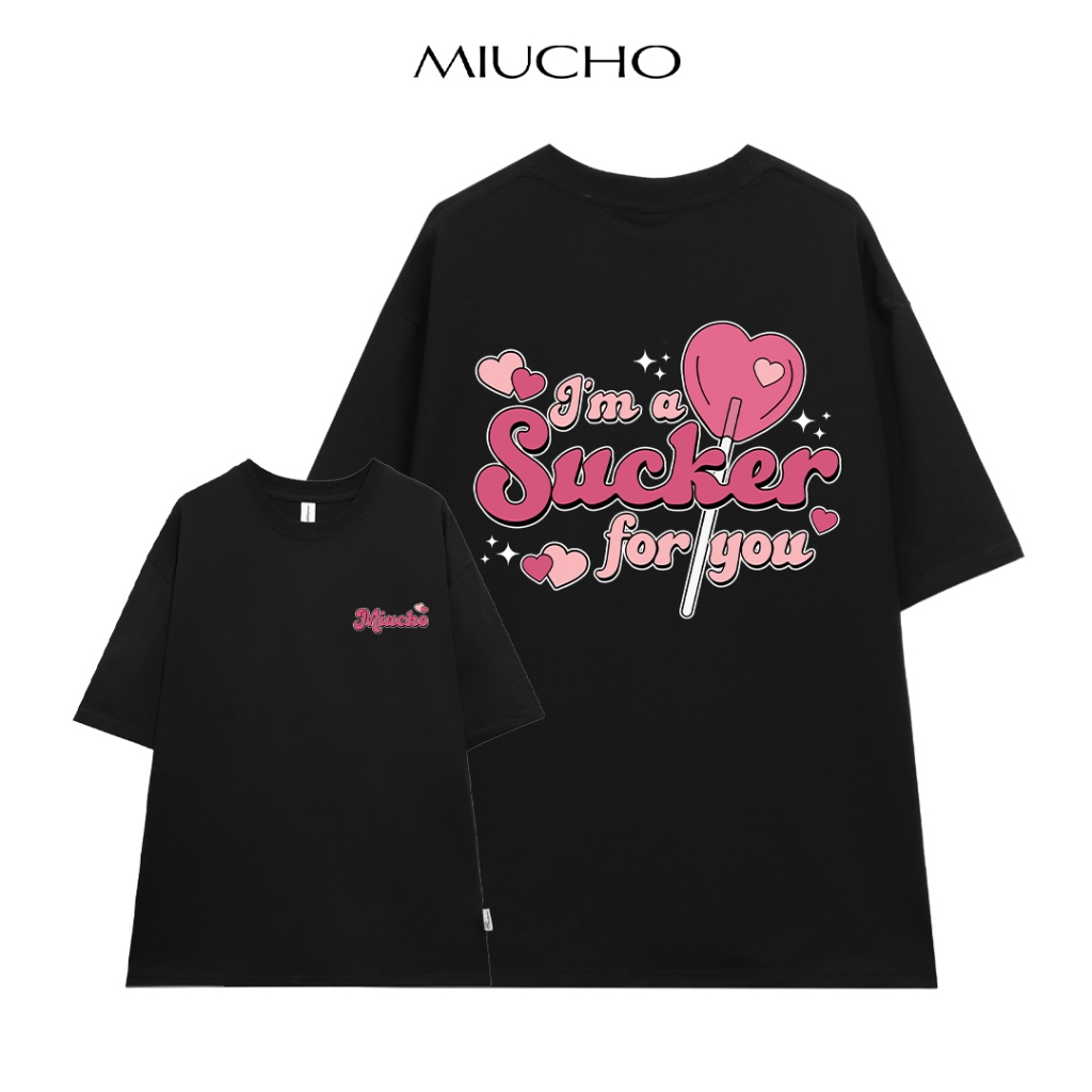 Áo thun unisex local brand form rộng ATD599 Miucho cotton cổ tròn in artwork